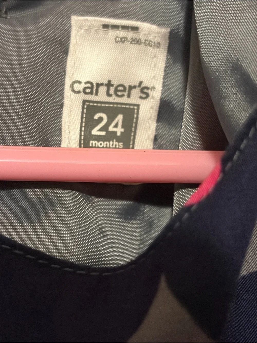 Carter's Navy and Hot Pink Floral Fit-and-Flare Dress